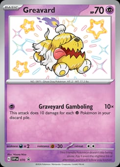 Scarlet & Violet Black Star Promos Greavard #70 card