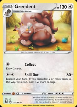 Lost Origin Greedent #151 card