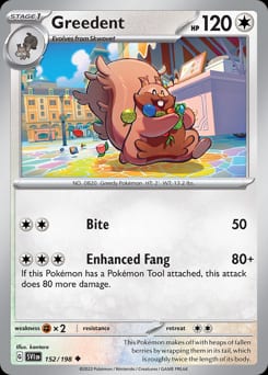 Scarlet & Violet Greedent #152 card