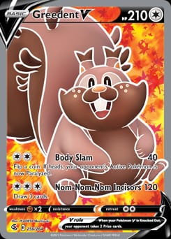 Fusion Strike Greedent V #256 card