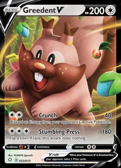 Shining Fates Greedent V #53 card