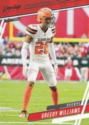2020 Panini Prestige Base Set Greedy Williams #35 card