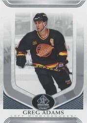 2020-21 SP Signature Edition Legends Base Set Greg Adams #7 card