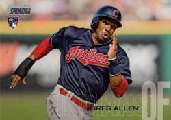 2018 Stadium Club Base Set Greg Allen #115 card