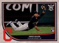 2018 Topps Big League Base Set Greg Allen #279 card