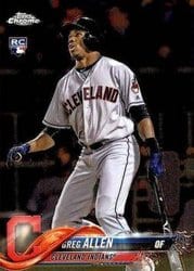2018 Topps Chrome Base Set Greg Allen #84 card