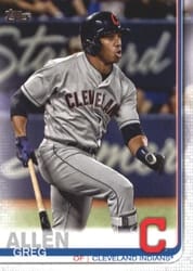 2019 Topps Base Set Greg Allen #514 card