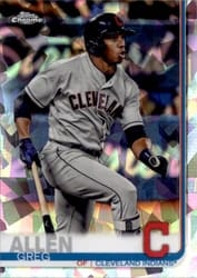 2019 Topps Chrome Sapphire Edition Base Set Greg Allen #514 card