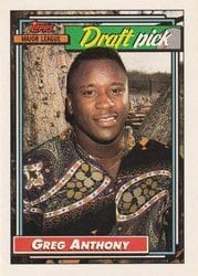 1992 Topps Base Set Greg Anthony #336 card
