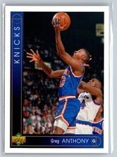 1993-94 Upper Deck Base Set Greg Anthony #292 card