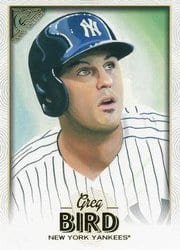 2018 Topps Gallery Base Set Greg Bird #28 card