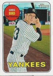 2018 Topps Heritage Base Set Greg Bird #367 card