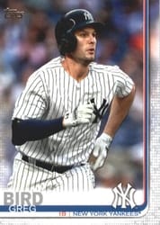 2019 Topps Base Set Greg Bird #653 card