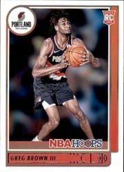 2021-22 Hoops Base Set Greg Brown III #226 card