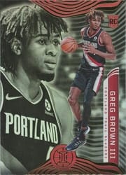 2021-22 Panini Illusions Base Set Greg Brown III #190 card