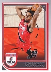 2022-23 Hoops Base Set Greg Brown III #214 card