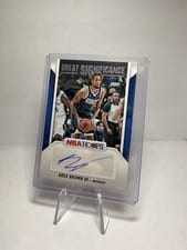 2024-25 Hoops Great SIGnificance Greg Brown III #GS-GBM card