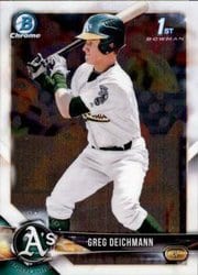 2018 Bowman Chrome Prospects Greg Deichmann #BCP45 card