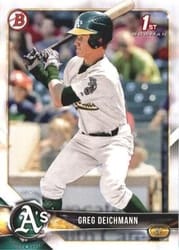 2018 Bowman Prospects Greg Deichmann #BP45 card