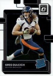 2022 Donruss Optic Base Set Greg Dulcich #288 card