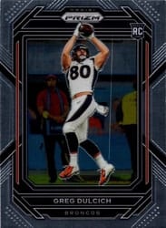 2022 Panini Prizm Base Set Greg Dulcich #360 card