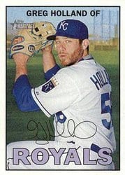 2016 Topps Heritage Base Set Greg Holland #441 card