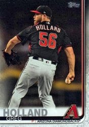 2019 Topps Update Base Set Greg Holland #US190 card