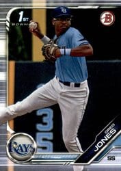 2019 Bowman Draft Base Set Greg Jones #BD-66 card