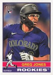 2025 Topps Heritage Base Set Greg Jones #392 card