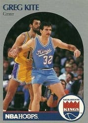 1990-91 Hoops Base Set Greg Kite #258 card