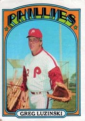 1972 Topps Base Set Greg Luzinski #112 card