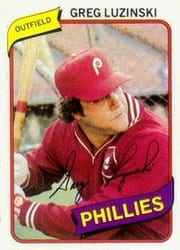 1980 Topps Base Set Greg Luzinski #120 card