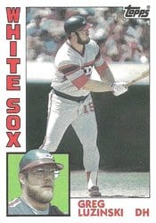 1984 Topps Base Set Greg Luzinski #20 card