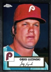 2021 Topps Chrome Platinum Anniversary Base Set Greg Luzinski #574 card