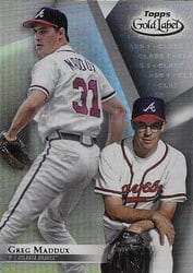 2018 Topps Gold Label Base Set Greg Maddux #7 card