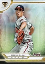 2018 Topps Triple Threads Base Set Greg Maddux #83 card