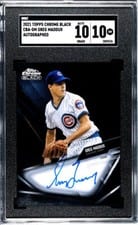2021 Topps Chrome Black Autographs Greg Maddux #CBA-GM card