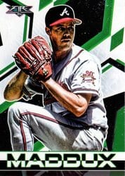 2021 Topps Fire Base Set Greg Maddux #151 card