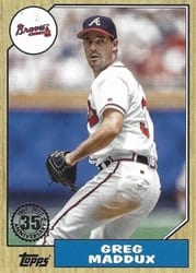 2022 Topps 1987 Topps Baseball (Series 1) Greg Maddux #T87-20 card