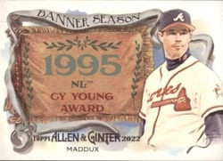 2022 Topps Allen & Ginter Banner Season Greg Maddux #BS-26 card