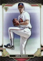 2022 Topps Triple Threads Base Set Greg Maddux #22 card