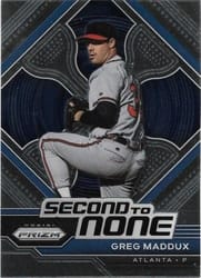 2023 Panini Prizm Second to None Greg Maddux #SN20 card