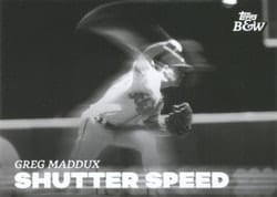 2023 Topps Black & White Shutter Speed Greg Maddux #SS10 card