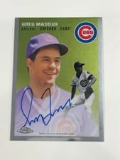 2023 Topps Chrome Platinum Anniversary Autographs Greg Maddux #CPA-GM card