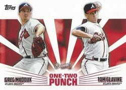 2023 Topps One-Two Punch Greg Maddux / Tom Glavine #12P-1 card