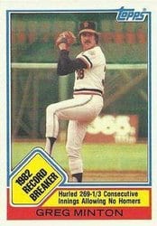1983 Topps Base Set Greg Minton #3 card