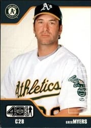 2002 Upper Deck 40-Man Base Set Greg Myers #42 card