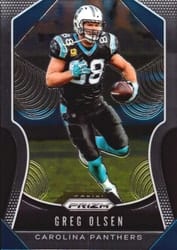 2019 Panini Prizm Base Set Greg Olsen #176 card
