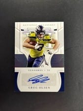 2020 Panini National Treasures Signatures Greg Olsen #S-GO card