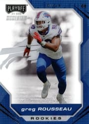 2021 Panini Chronicles Playoff Momentum Rookies Greg Rousseau #PMR-36 card